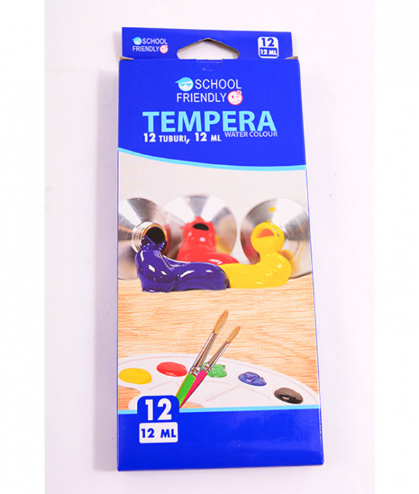 Tempera 12 Culori 12Ml School Friendly Pigna [1]