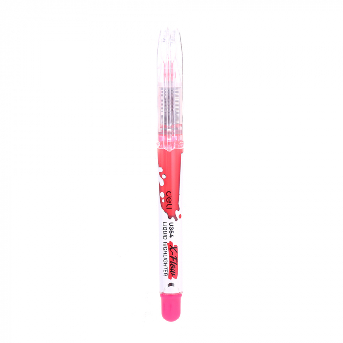 Textmarker Lichid Rosu Deli [2]