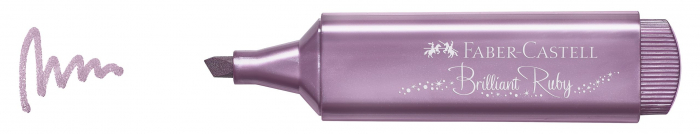 Textmarker Rubiniu Metalizat 1546 Faber-Castell [5]