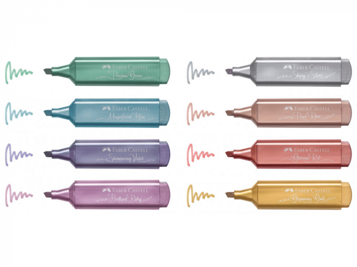 Textmarker Set 8 Metalizat Faber-Castell [2]