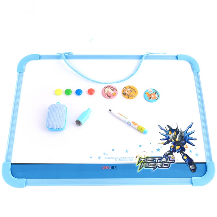 Whiteboard Scolar Cu Rama Plastic 40*30Cm Deli [3]