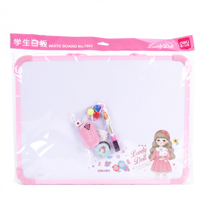 Whiteboard Scolar Cu Rama Plastic 40*30Cm Deli [5]