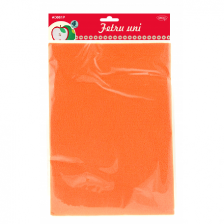 Accesorii craft - Accesorii Craft - Ad081P Fetru Uni Set4 Portocaliu