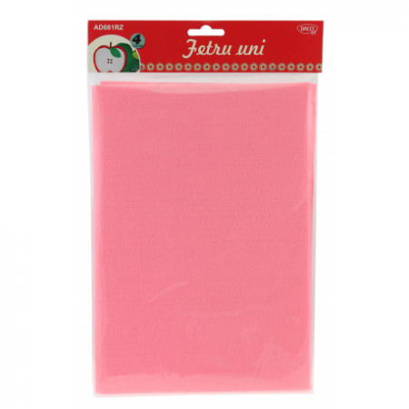 Accesorii craft - Accesorii Craft - Ad081Rz Fetru Uni Set 4 Roz