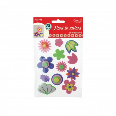 Accesorii craft - Accesorii Craft - Ad193 Flori In Culori Spuma Aa Daco