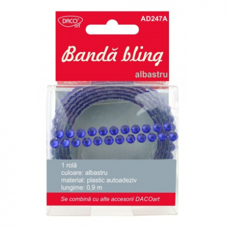 Accesorii craft - Accesorii Craft - Ad247A Banda Bling Albastru Daco