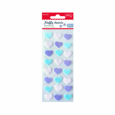 Accesorii craft - Accesorii Craft - Ad351 Inimi De Puf Daco