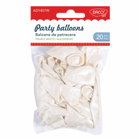 Accesorii craft - Accesorii Craft - Ad407W Baloane De Petrecere Albe Daco