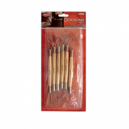 Accesorii craft - Accesorii Modelaj-Debosoare Set 6 Daco Aa002
