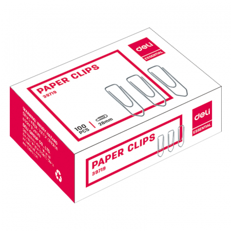 Agrafe. Pioneze. Clipsuri. Ace cu Gamalie. Elastice - Agrafe Metal 28Mm 100 Buc/Cut Deli