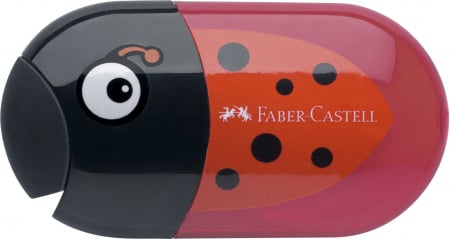 Ascutitori & Radiere - Ascutitoare Cu Radiera Buburuza Faber-Castell