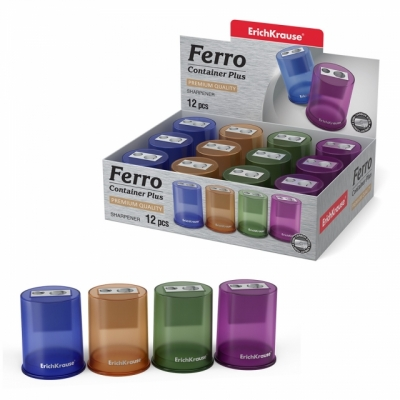 Rechizite scolare - Ascutitoare dubla cu container Ferro