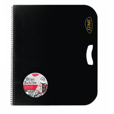 Arta si grafica - Bloc A3 Schite Alb-Negru 55 File Daco Bd311