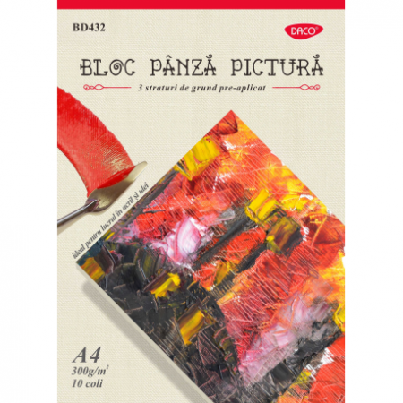 Arta si grafica - Bloc A4 Panza Pictura 300G 10 Coli Bd432