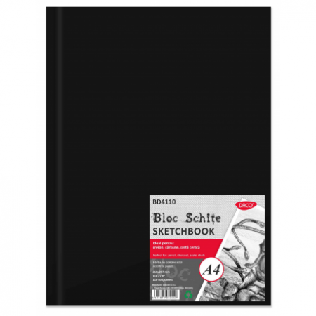 Caiete & Bloc Desen - Bloc A4 Schite 110G 110 File Daco Bd4110