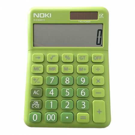 Calculatoare de birou - Calculator Birou 12Dig Hcs001 Verde Noki