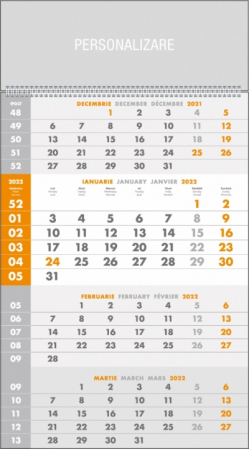 Decapsatoare - Calendar de perete TRIPTIC SPECIAL