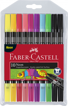 Carioci - Carioca 10 Culori 2 Capete Culori Neon Faber-Castell