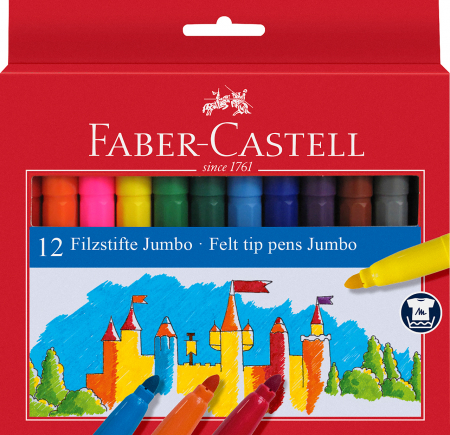 Carioci - Carioca 12 Culori Jumbo Faber-Castell