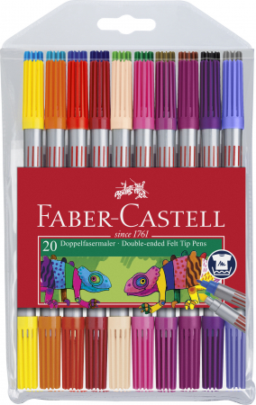 Carioci - Carioca 20 Culori 2 Capete Faber-Castell