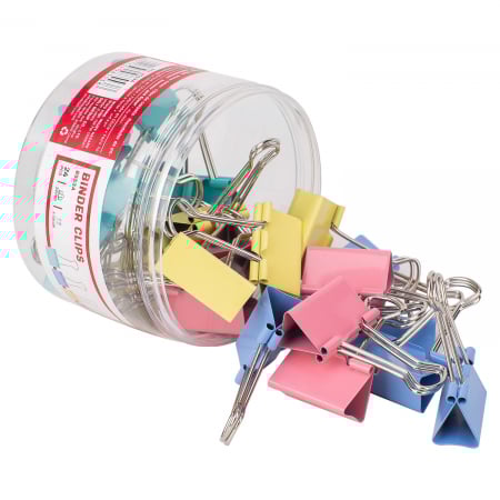 Clips Hartie 32Mm Color 24 Buc/Cut. Plastic Deli [1]