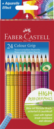Creioane colorate - Creioane Colorate 24 Culori Grip 2001 Faber-Castell