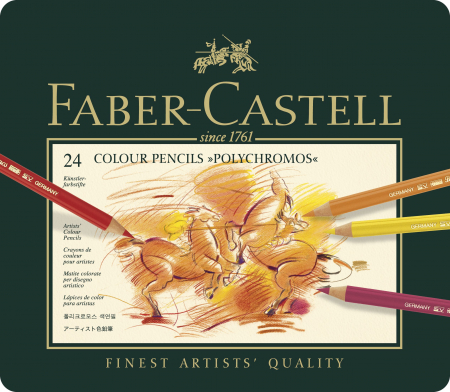 Creioane colorate - Creioane Colorate 24 Culori Polychromos Faber-Castell