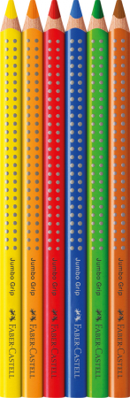 Creioane Colorate 6 Culori Jumbo Grip Faber-Castell [2]