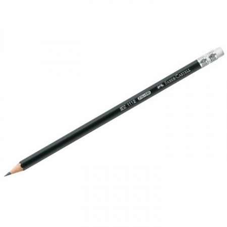 Instrumente de scris - Creion Grafit Hb Cu Guma 1112 Faber-Castell