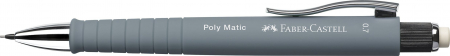 Creioane mecanice - Creion Mecanic 0.7Mm Poly Matic Gri Faber-Castell