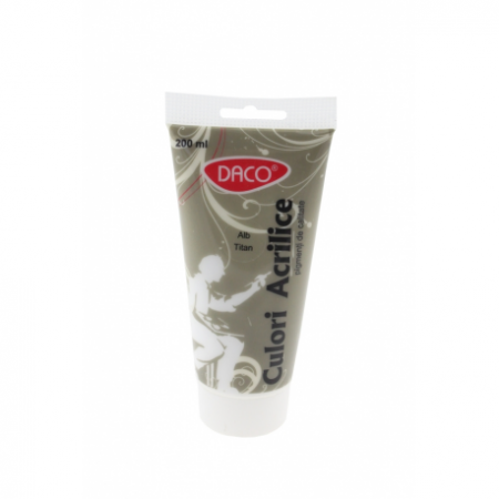 Culori acrilice - Culori Acril 200Ml Daco Alb Titan Cu3200W
