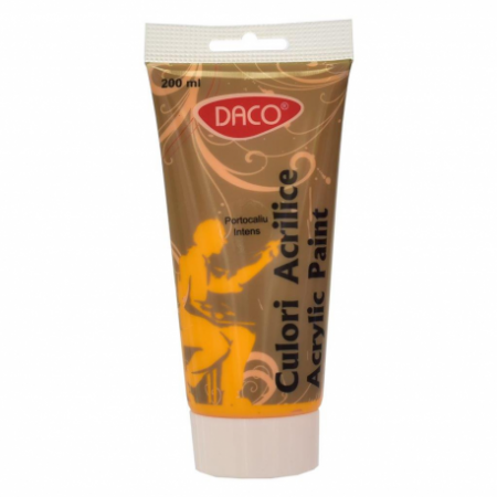 Culori acrilice - Culori Acril 200Ml Daco Portocaliu Intens Cu3200Pi