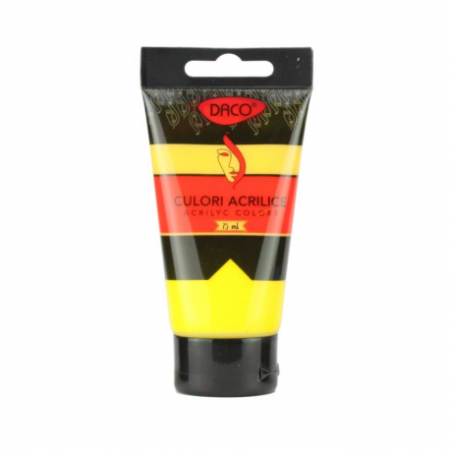 Culori acrilice - Culori Acril 75Ml Daco Galben Mediu Cu375Gm