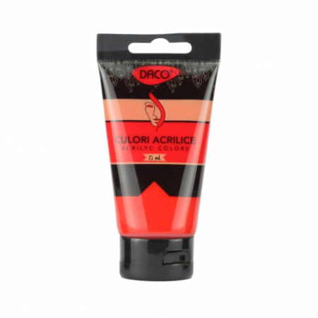 Culori acrilice - Culori Acril 75Ml Daco Rosu Scarlet Cu375Rs