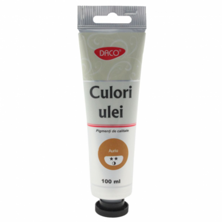 Pensule, Acuarele, Tempera, Guase - Culori Ulei 100Ml Daco Auriu Cu4100Au