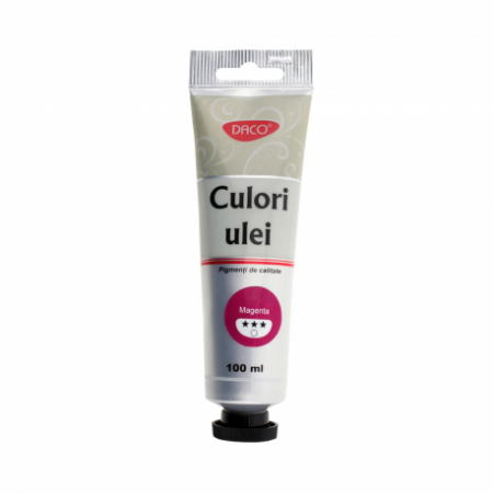 Pensule, Acuarele, Tempera, Guase - Culori Ulei 100Ml Daco Roz Magenta Cu4100M