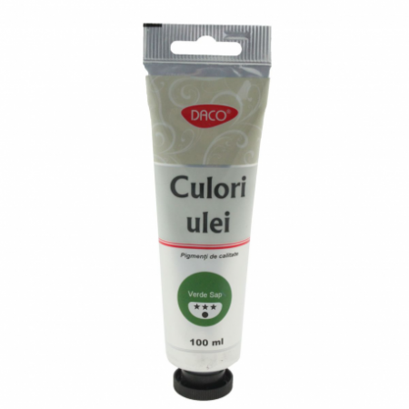 Pensule, Acuarele, Tempera, Guase - Culori Ulei 100Ml Daco Verde Sap Cu4100Vs