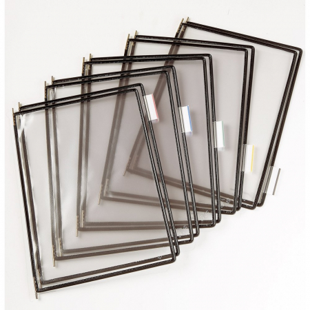 Display Tarifold, A4, 10 Bucati/Set, Negru [1]