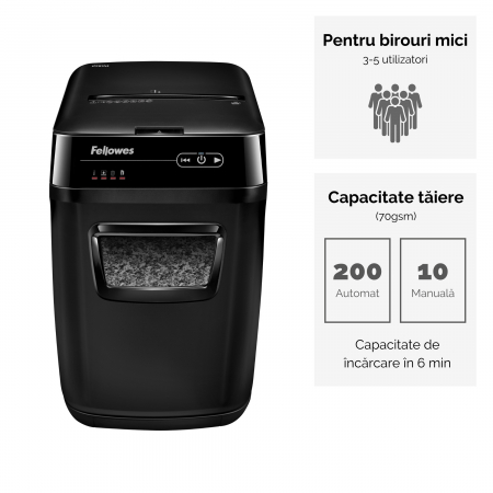 Distrugator Doc Automat Automax 200M Microshred Fellowes [1]