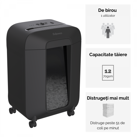 Distrugator Documente Lx85 Cross-Cut Fellowes [2]