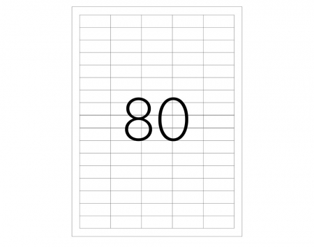 Etichete 80/A4 37*14.25Mm Colturi Drepte 100/Top Tanex [1]