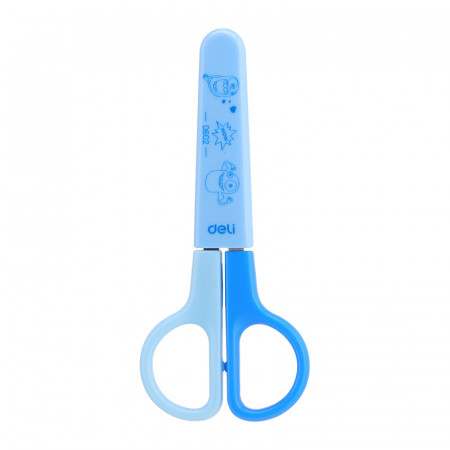 Foarfeca Scolara 12Cm Cu Protectie Plastic Deli [1]