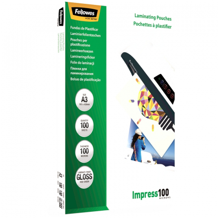 Folie A3 100 Microni 100/Top Fellowes [3]