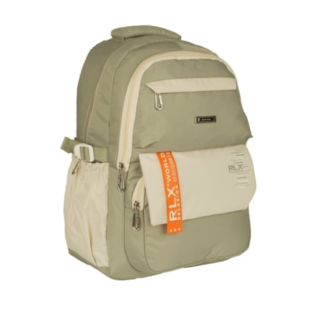 Ghiozdane si genti scolare - Ghiozdan RELAXION cu 2 compartimente si buzunare exterioare VERDE 44x33x23 cm