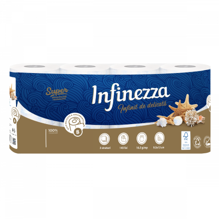 Produse curatenie - Hârtia igienică 3 straturi,  8 role/set