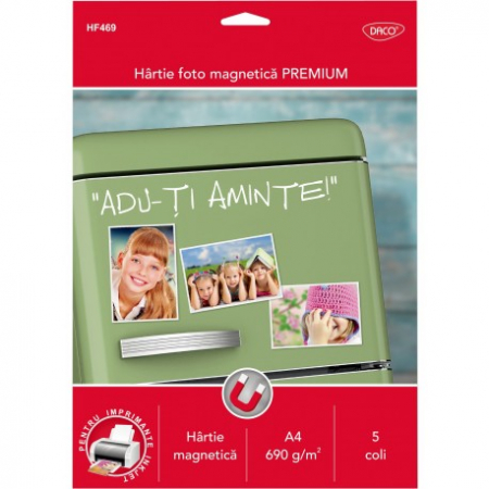 Hartie foto - Hartie Foto Magnetica A4 690G 5 Coli Daco Hf469