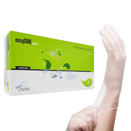 Manusi - Set 100 manusi de examinare vinil nepudrate, easyCARE,L