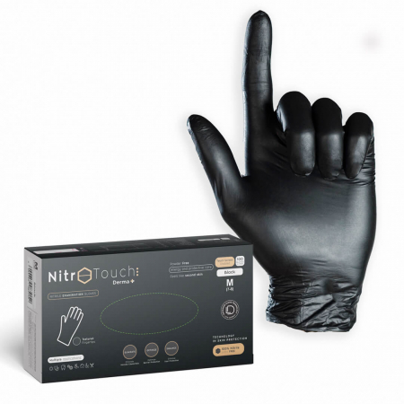 Manusi - Manuși Nitril Medicale – Nitro Touch Derma Plus Black