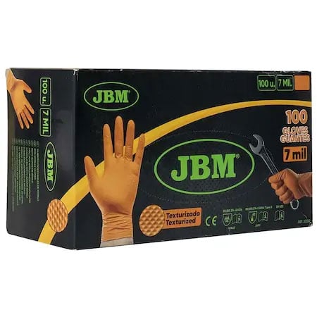 Manusi - Manusi nitril orange, texturate 90/set JBM