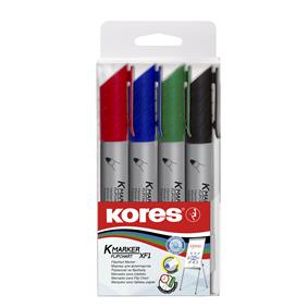 Markere flipchart - Marker Flipchart 4/Set 3Mm Kores